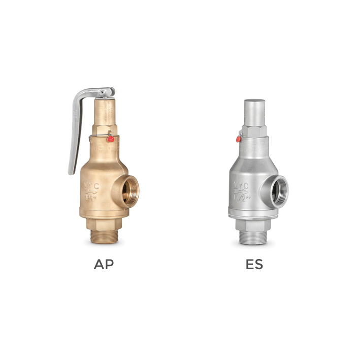 Threaded proportional safety valves with spring loading model 095
