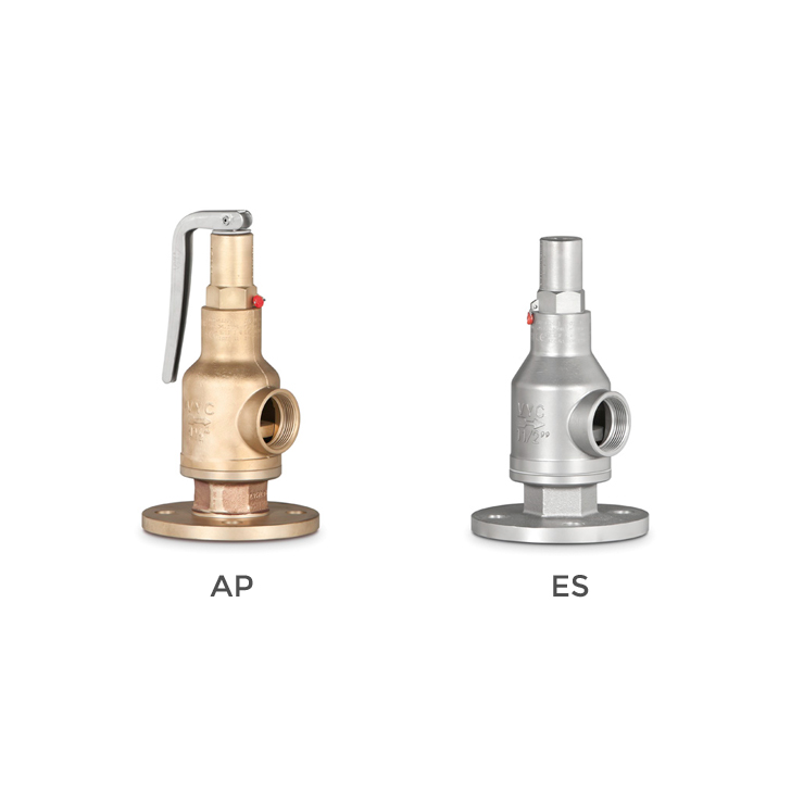 Flanged/threaded proportiona l safety valves with spring loading model 096